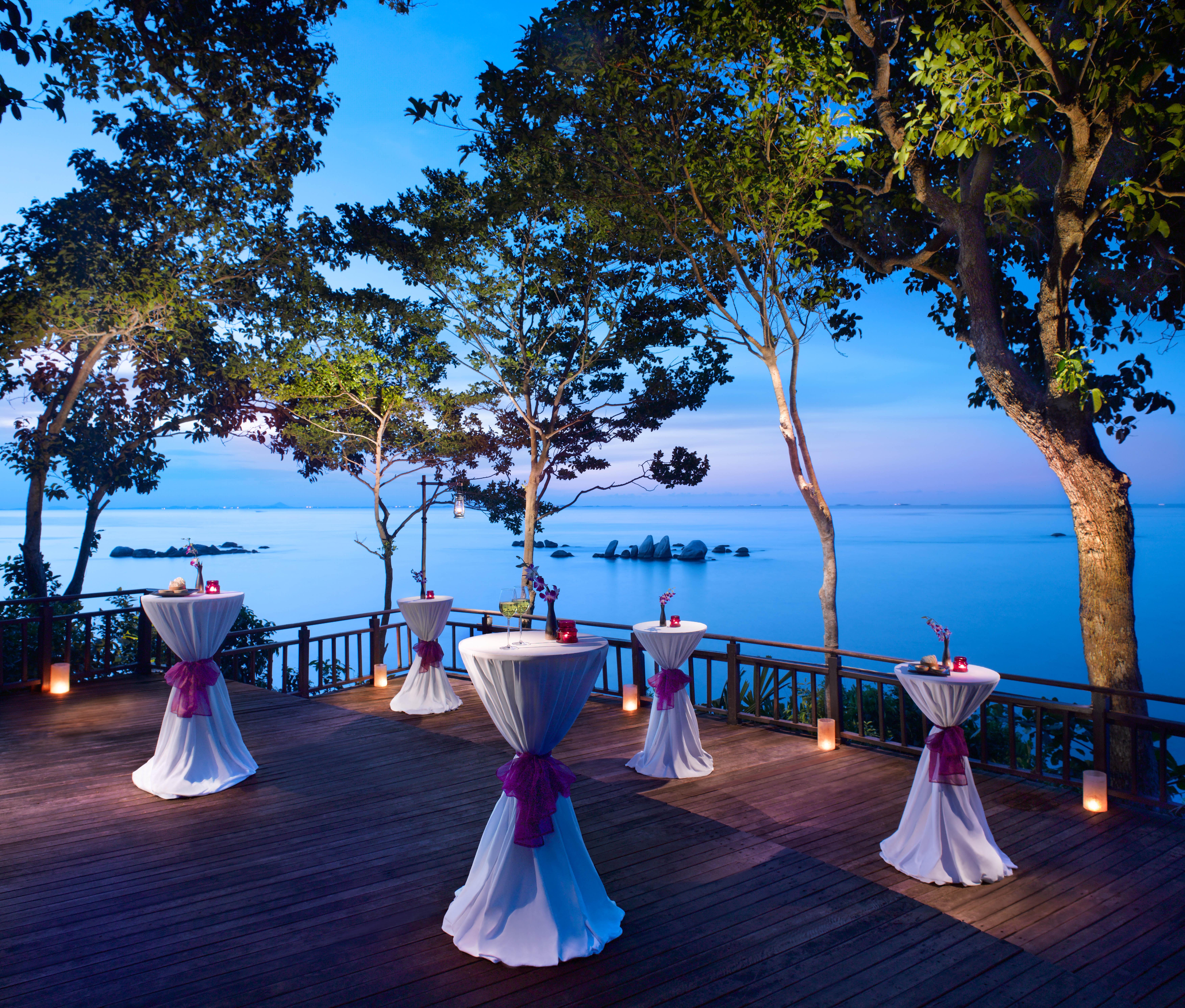 Отель Banyan Tree Bintan Лагой Ресторан фото